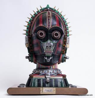 Illustration for article titled Amazing Star Wars Sculptures, Made Out Of Techno-Junk